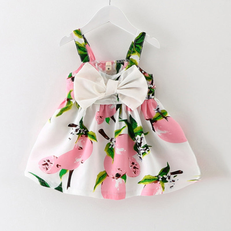 Little Girls Summer Bow-knot Dress - Charlotte Baby Closet Little Girls Summer Bow-knot Dress - Charlotte Baby Closet