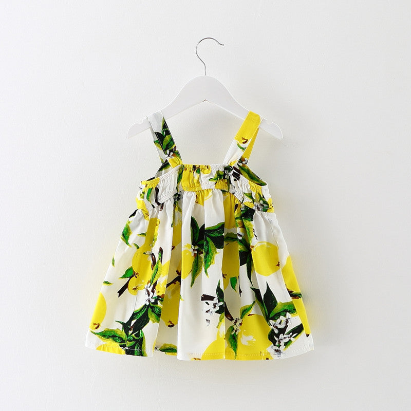 childrens summer dresses Little Girls Summer Bow-knot Dress