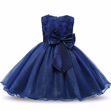 Floral & Glittered Princess Tutu Dress