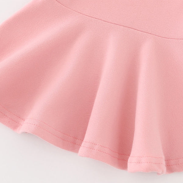 Candy Color Cotton Baby Girl Long Sleeve Dress