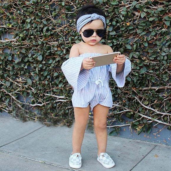 Baby Off Shoulder Fashion Romper